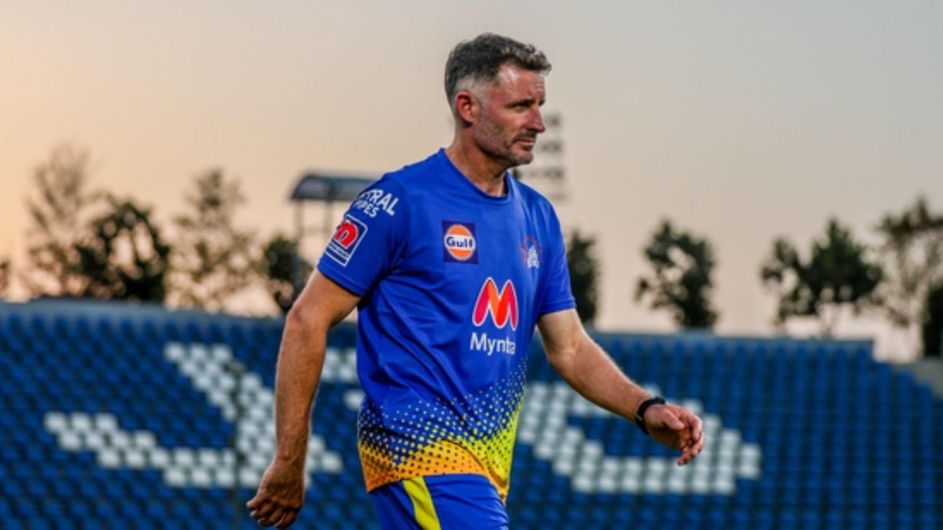 CSK batting coach Mike Hussey. (Image credit: CSK / Twitter)