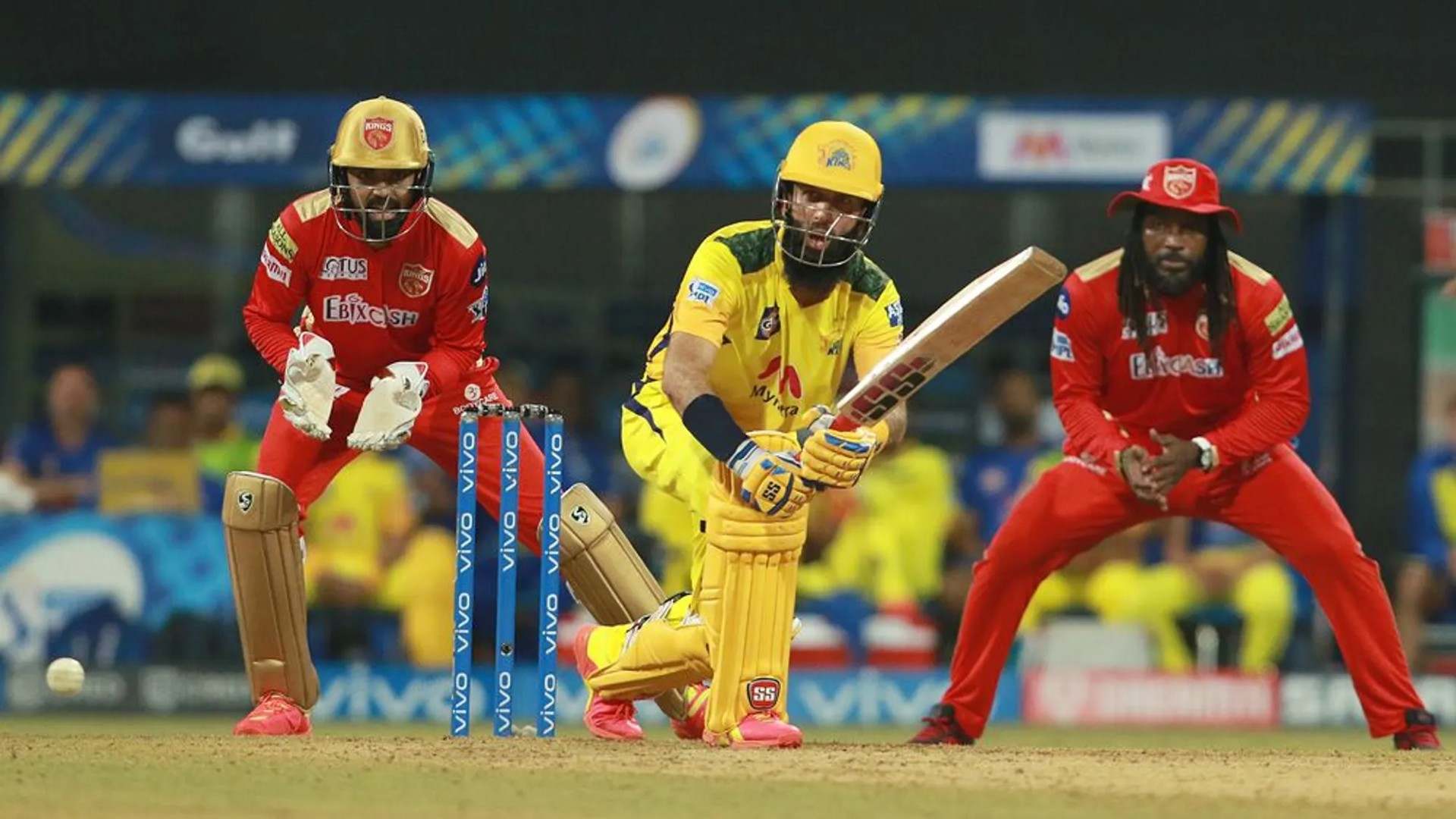 Moeen Ali plays a shot. (Image: BCCI/IPL)