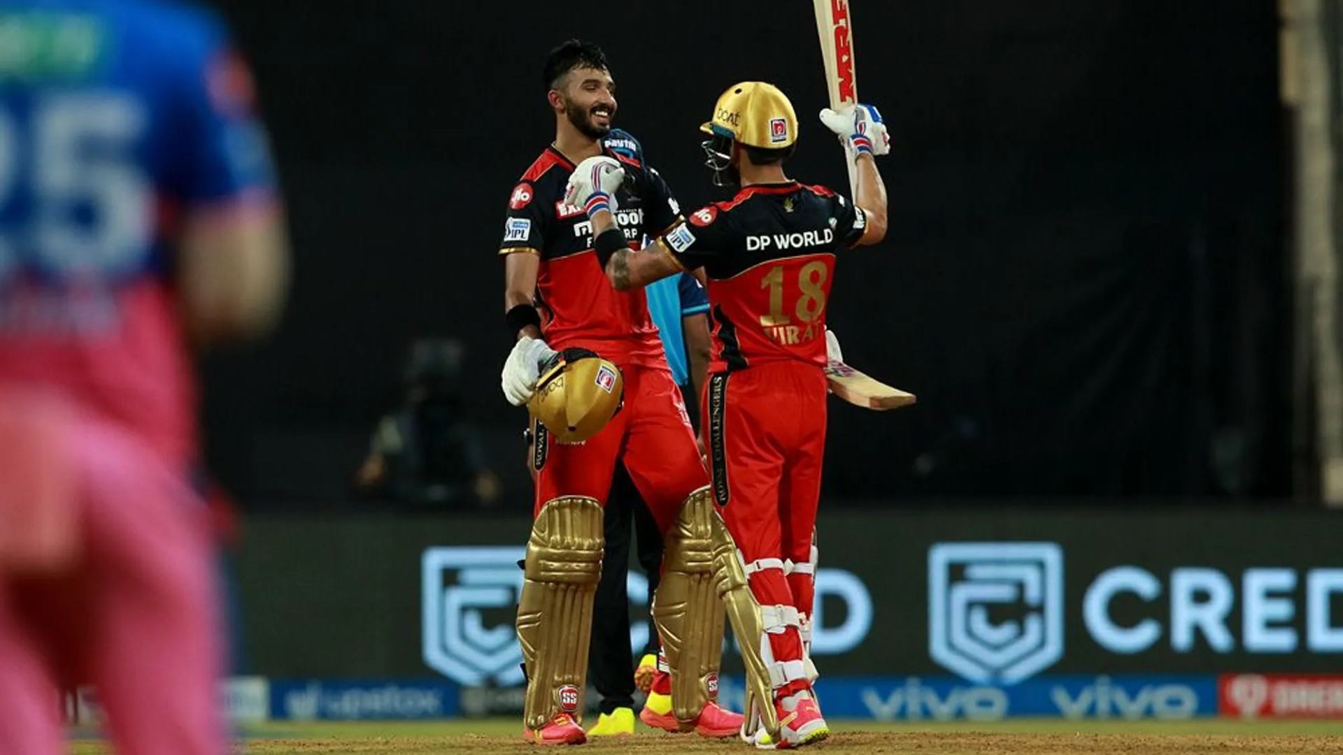 Padikkal and Kohli celebrate the win. (Image: BCCI/IPL)