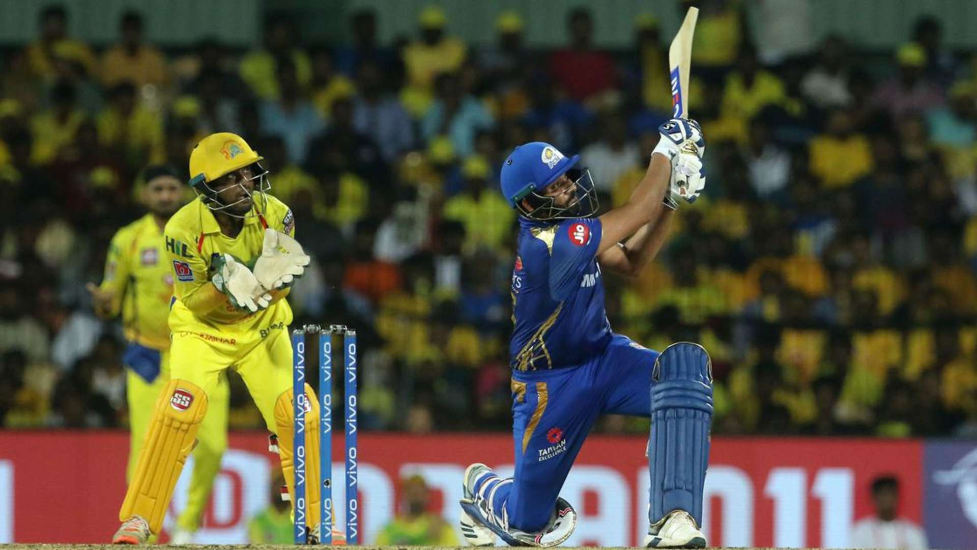 Rohit Sharma plays a shot, Image credit: Twitter