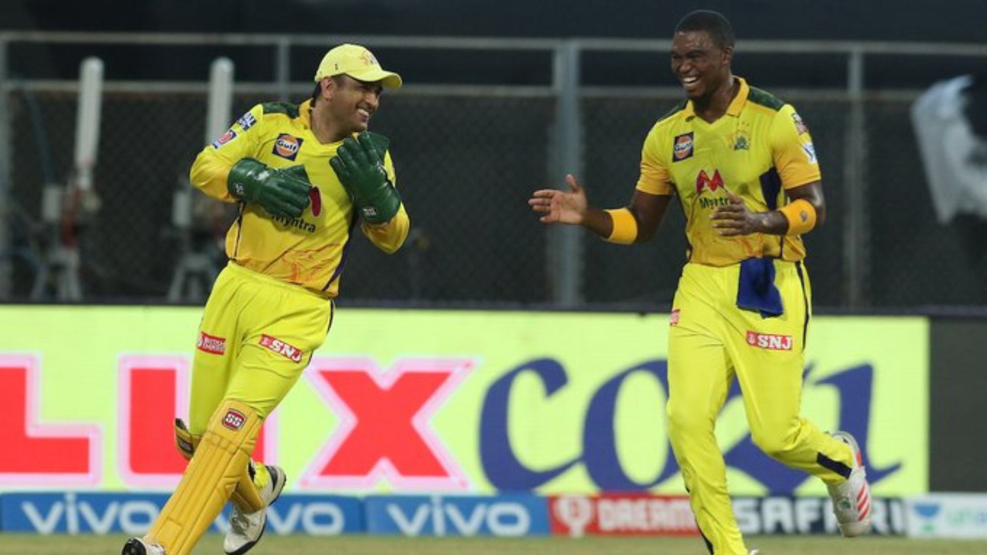 MS Dhoni finally hit a boundary off Sunil Narine and it took him 65 balls to break the hoodoo.