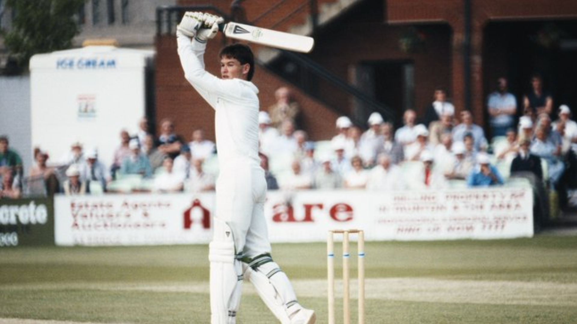 Graeme Hick scored 405 at a strike-rate of 86 with 35 fours and 11 sixes.