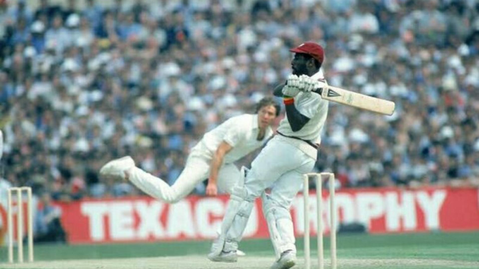 Sir Vivian Richards blasted a magnificent century off just 56 balls as West Indies whitewashed England 5-0.