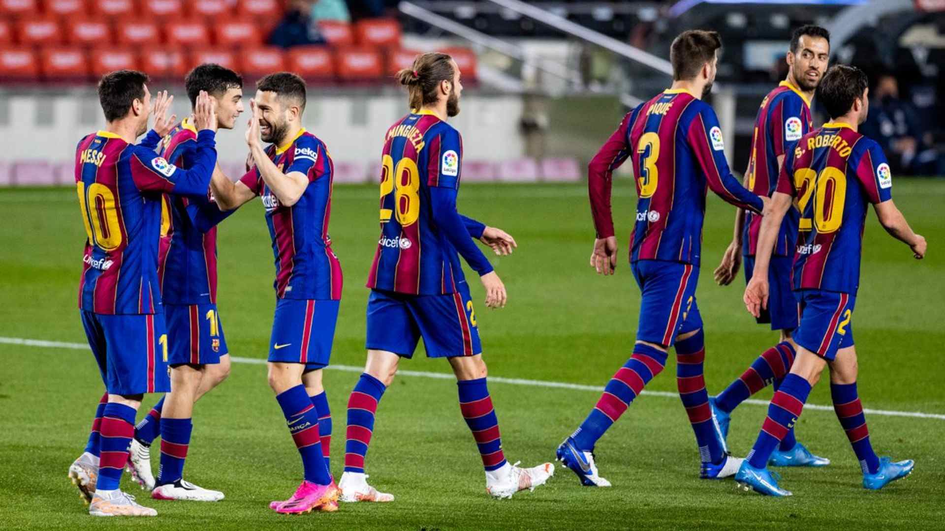 Barcelona beat Getafe 5-2 at Camp Nou on Thursday; twitter/@FCBarcelona