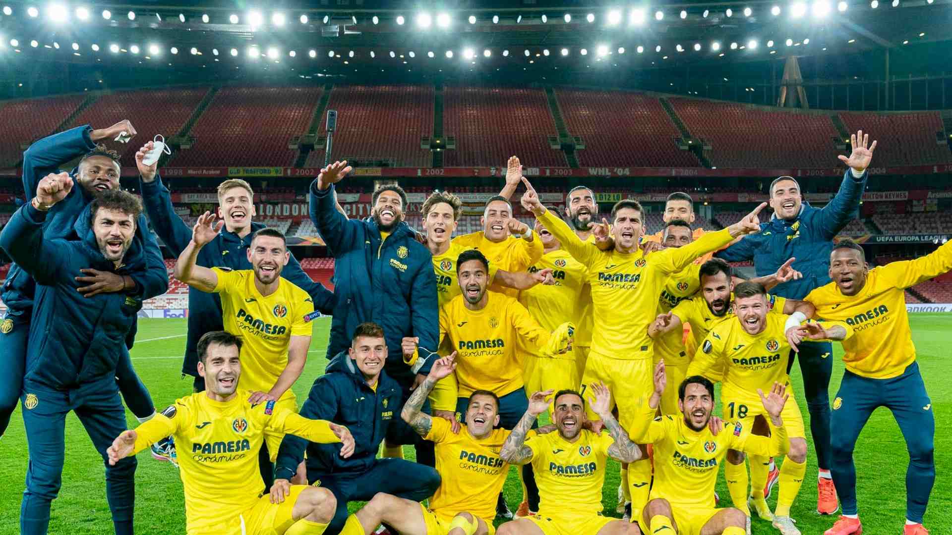 Villarreal held Arsenal to a goalless draw at London to enter the Europa League final; Credit: Twitter/@Eng_Villarreal