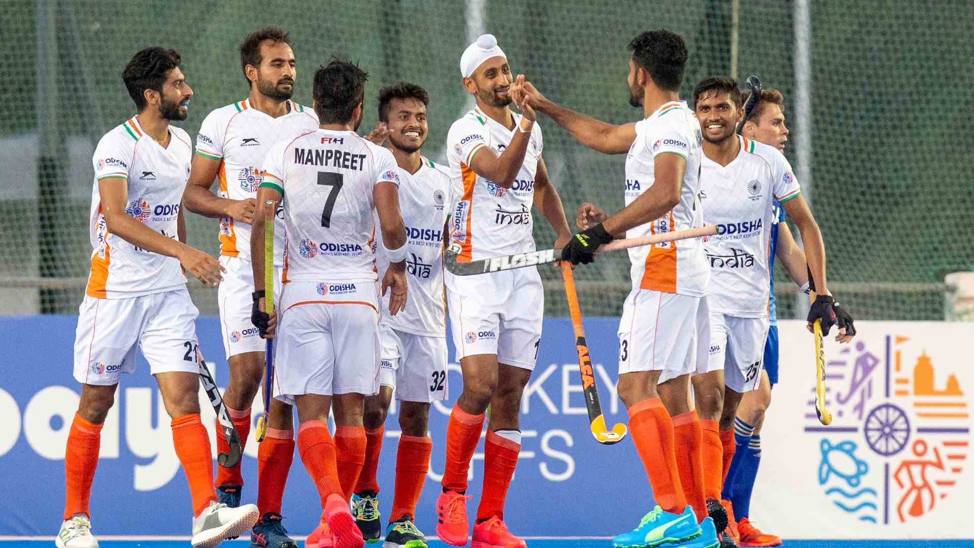 Indian men's hockey team in a file photo; Credit: Hockey India Twitter