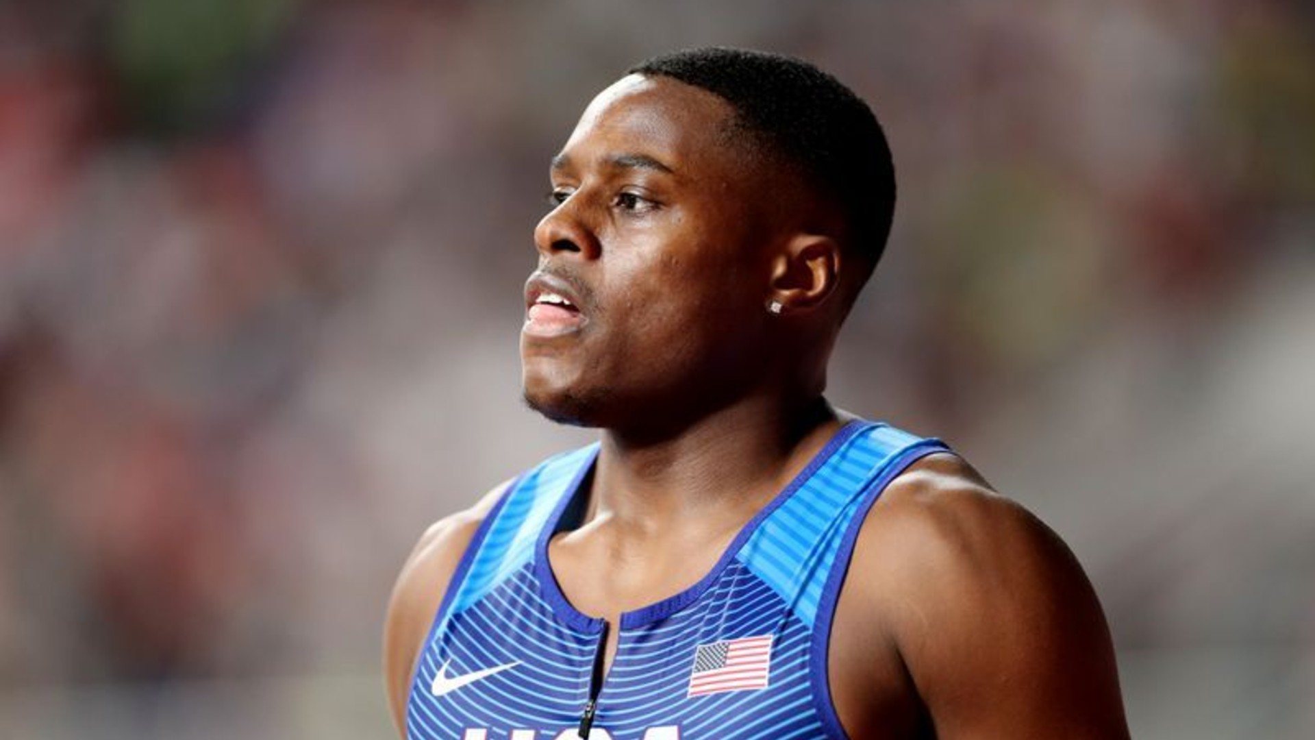 Christian Coleman in a file photo; Credit: Twitter