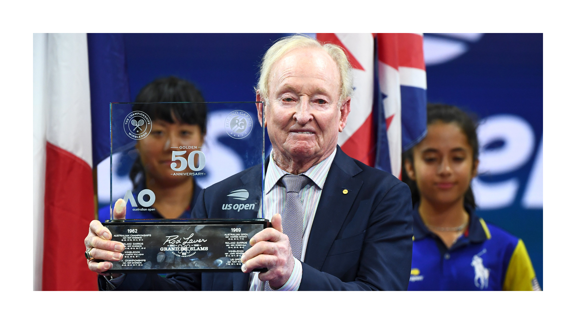 Rod Laver file photo: Credit: US Open Twitter page