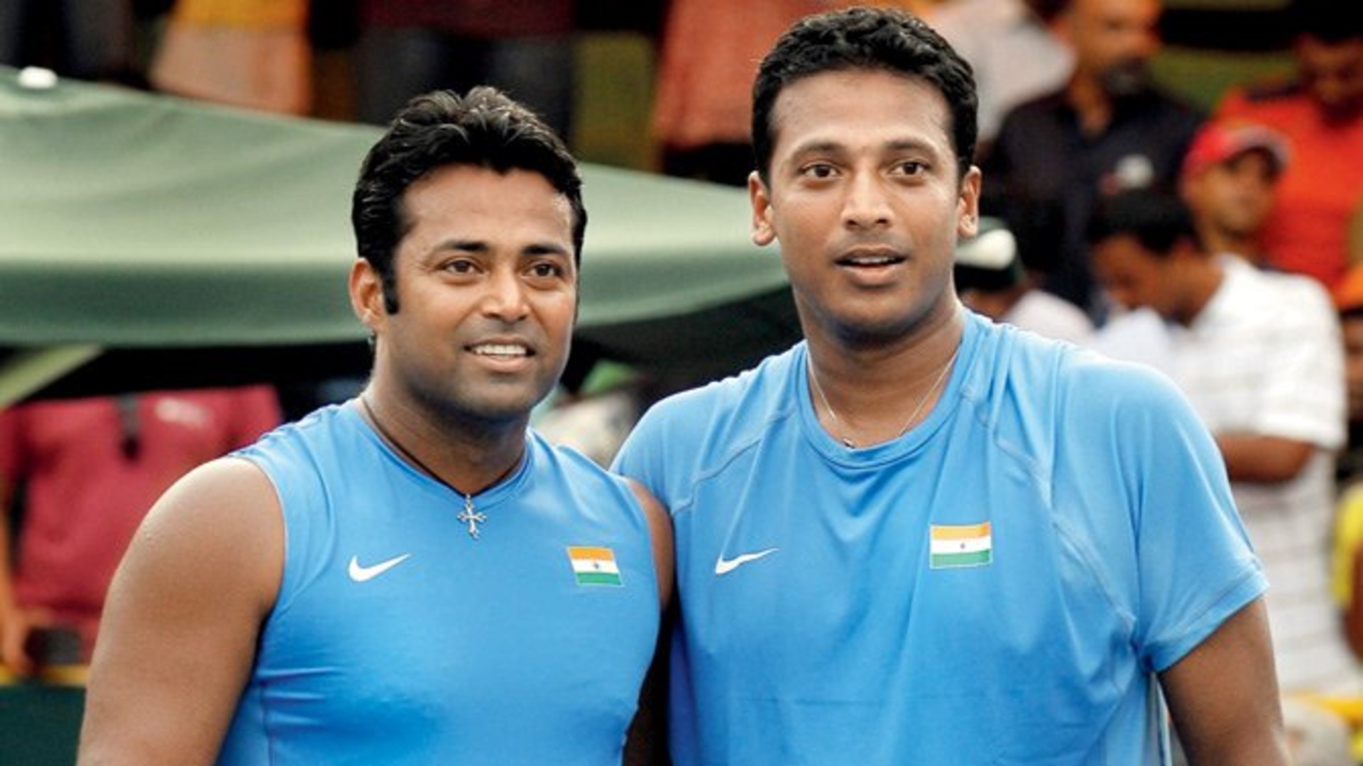 Leander Paes and Mahesh Bhupathi in a file photo; Credit: Twitter