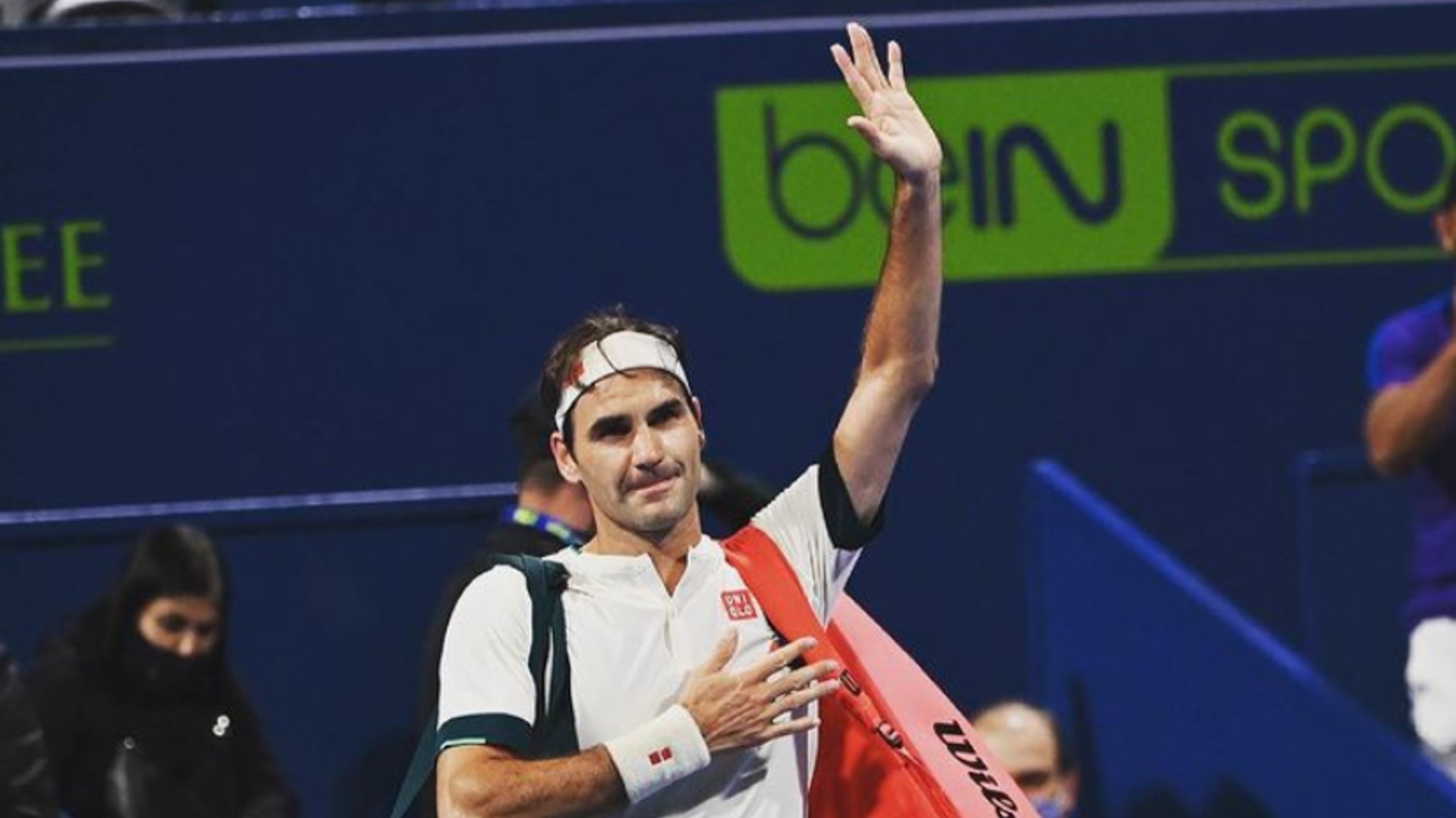 Roger Federer in Doha; Credit: Roger Federer Instagram page