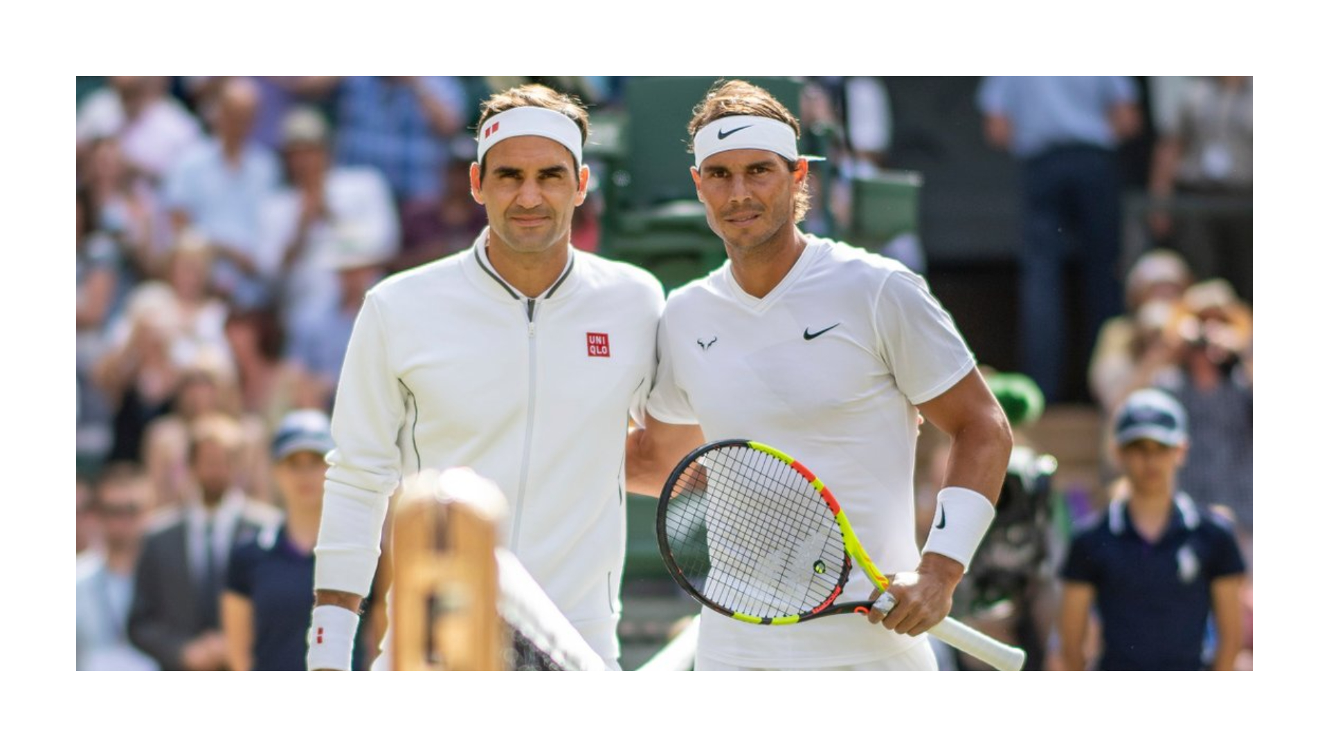 Roger Federer and Rafael Nadal in file photo; Credit: Wimbledon