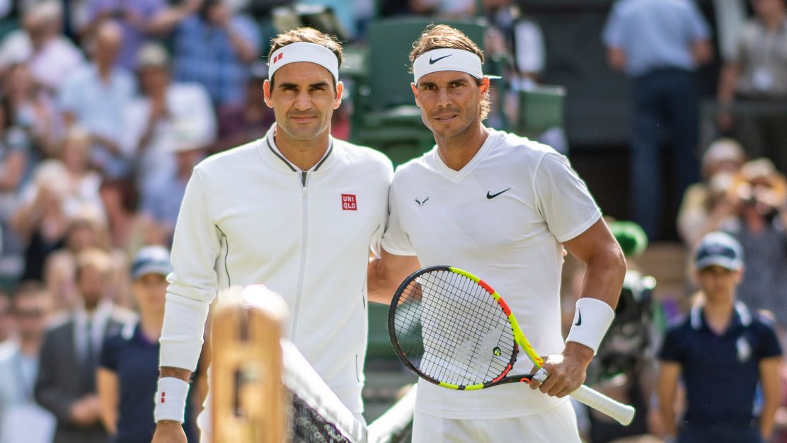 Roger Federer and Rafael Nadal in file photo; Credit: Wimbledon Twitter page